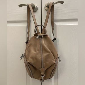 Rebecca Minkoff Medium Julian Backpack 100% Leather Beige